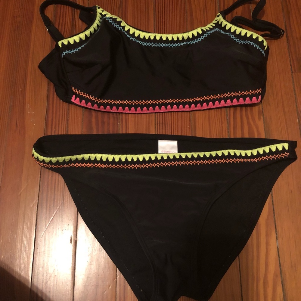 Target Black and Neon Swimsuit